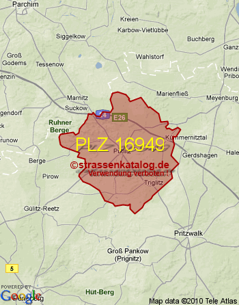 Postleitzahl 16949