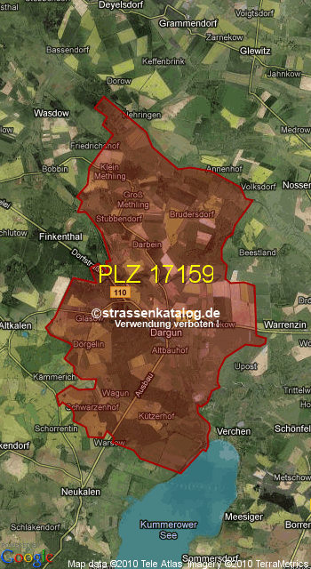 Postleitzahl 17159