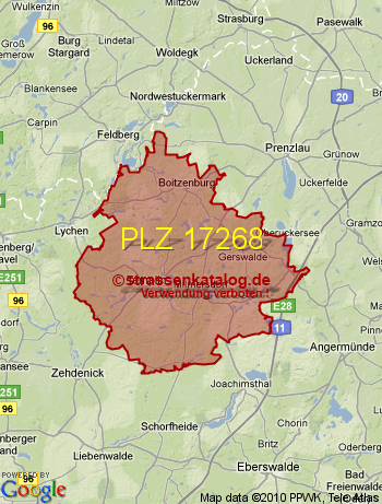 Postleitzahl 17268