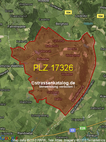 Postleitzahl 17326