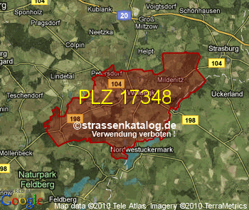 Postleitzahl 17348