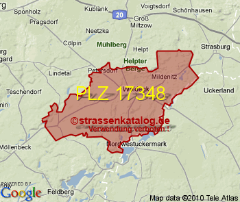 Postleitzahl 17348