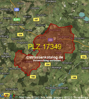 Postleitzahl 17349