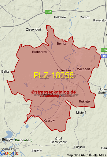 Postleitzahl 18258