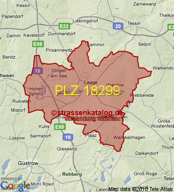 Postleitzahl 18299