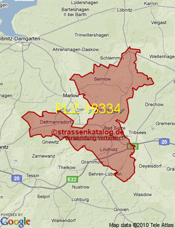Postleitzahl 18334
