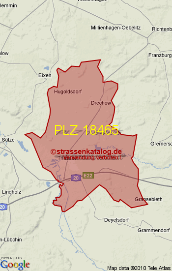 Postleitzahl 18465