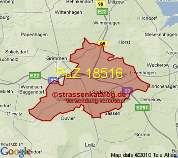 Postleitzahl 18516