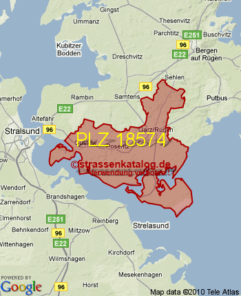 Postleitzahl 18574