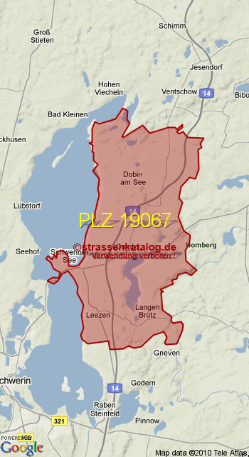 Postleitzahl 19067