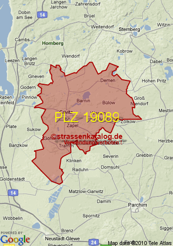 Postleitzahl 19089