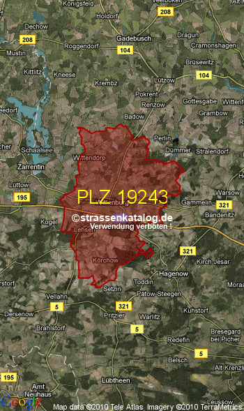 Postleitzahl 19243