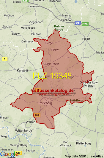 Postleitzahl 19348