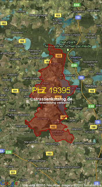 Postleitzahl 19395