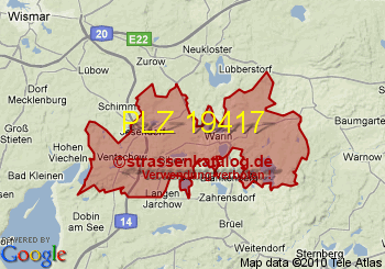 Postleitzahl 19417