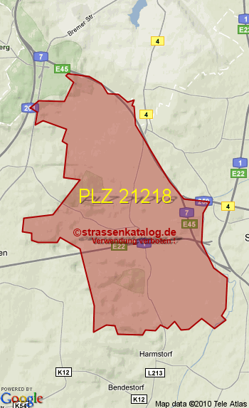 Postleitzahl 21218