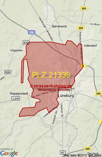 Postleitzahl 21339