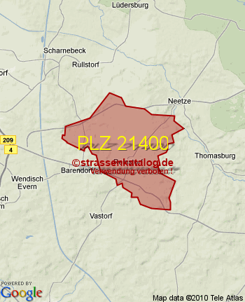 Postleitzahl 21400