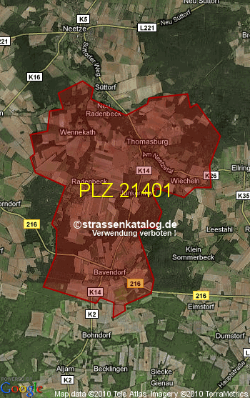 Postleitzahl 21401