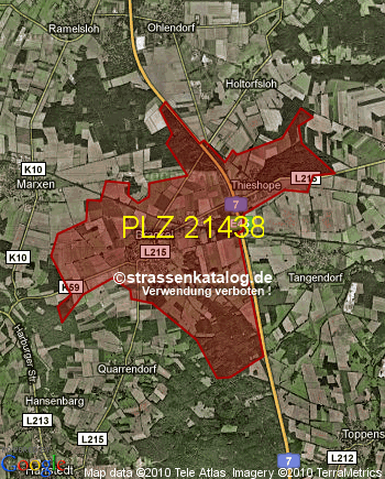 Postleitzahl 21438