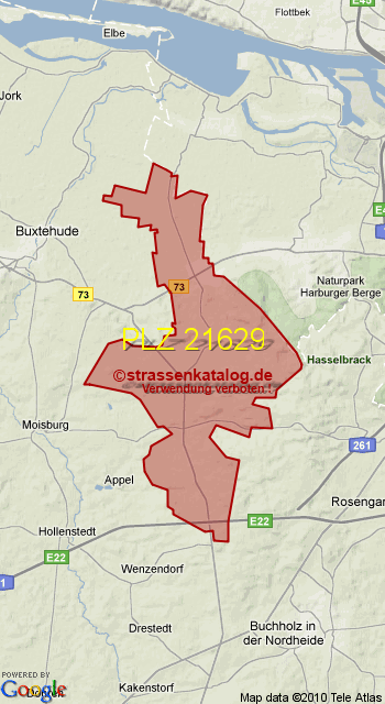 Postleitzahl 21629