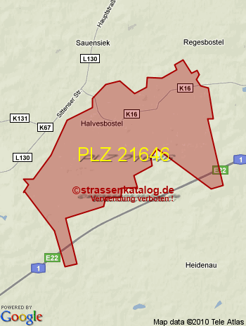 Postleitzahl 21646