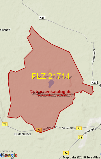 Postleitzahl 21714