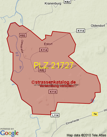 Postleitzahl 21727