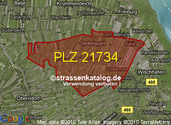 Postleitzahl 21734