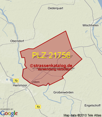 Postleitzahl 21756