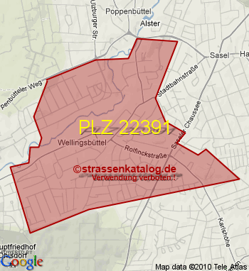 Postleitzahl 22391