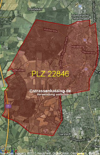 Postleitzahl 22846