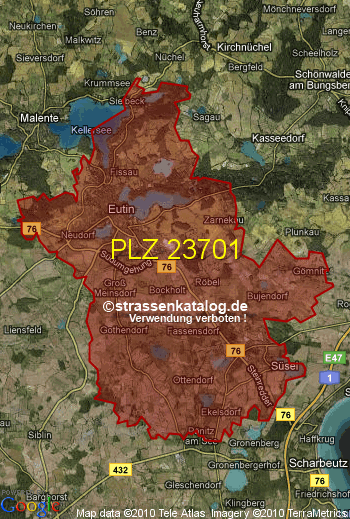 Postleitzahl 23701