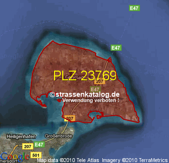 Postleitzahl 23769