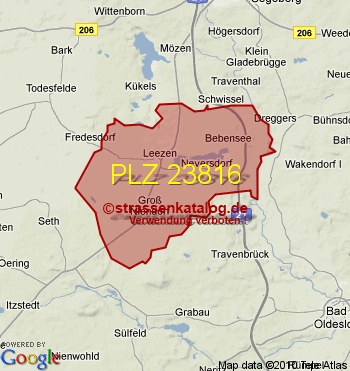 Postleitzahl 23816