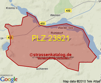 Postleitzahl 23821