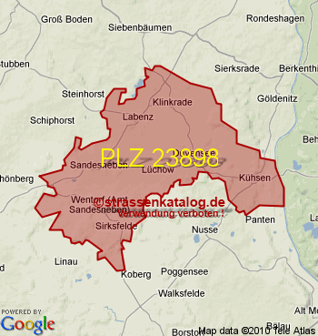 Postleitzahl 23898