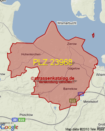 Postleitzahl 23968