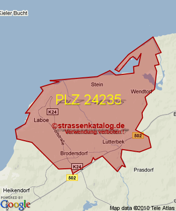 Postleitzahl 24235