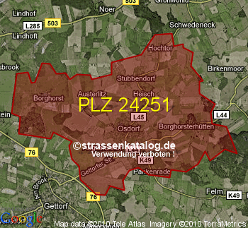 Postleitzahl 24251