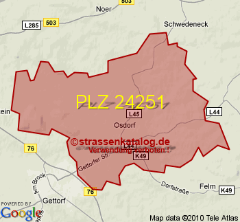 Postleitzahl 24251