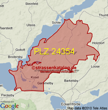 Postleitzahl 24354