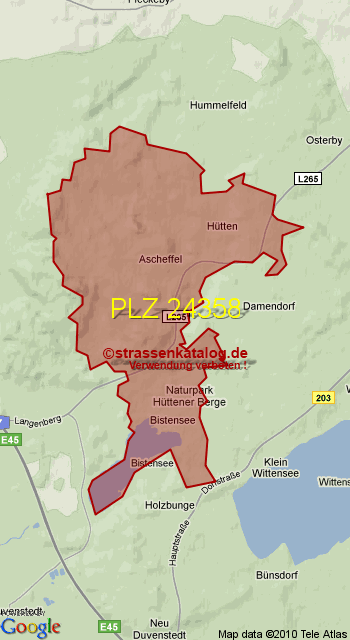 Postleitzahl 24358