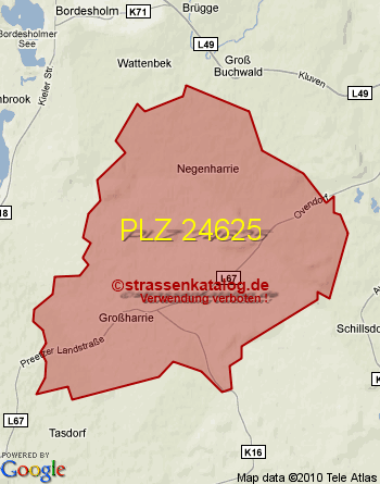 Postleitzahl 24625