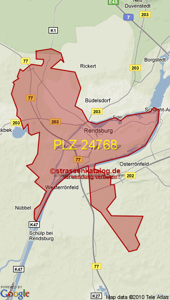 Postleitzahl 24768