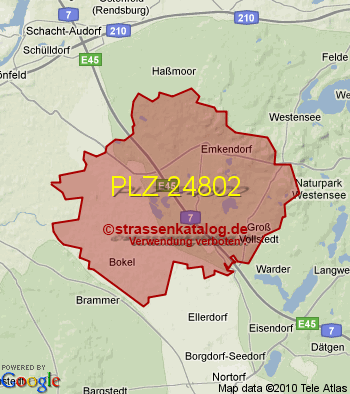 Postleitzahl 24802