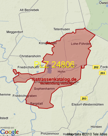 Postleitzahl 24806