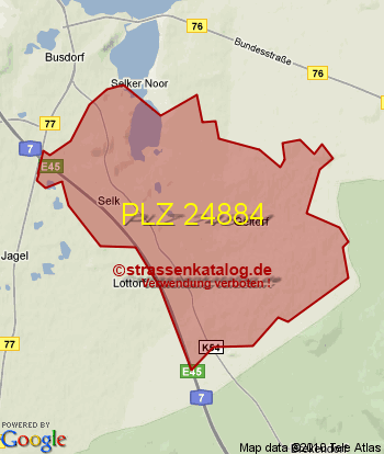 Postleitzahl 24884