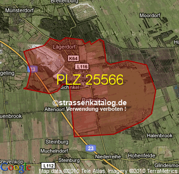 Postleitzahl 25566