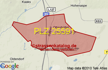 Postleitzahl 25591